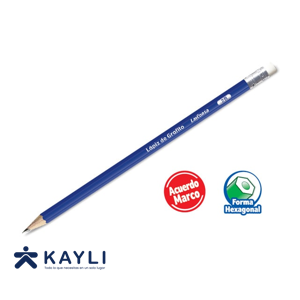 LAPIZ LAYCONSA HEXAGONAL AZUL 2B