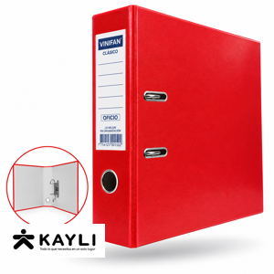 ARCHIVADOR VINIFAN CON PALANCA ROJO
