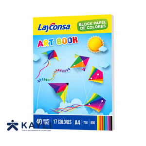 ART BOOK LAYCONSA ARCO IRIS X 40 HOJAS