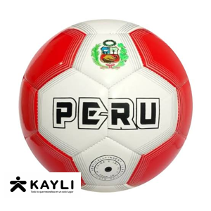 PELOTA FUTBOL CUERO TERMO PERU