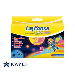 PLASTILINA LAYCONSA JUMBO NEON