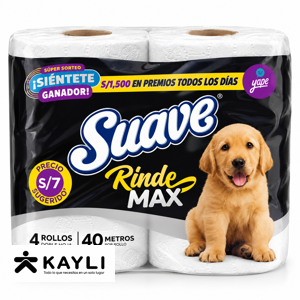 PAPEL HIGIENICO SUAVE NEGRO X4