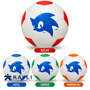 PELOTA VINIBAL SEMIDEPORTIVO FUTBOL SONIC-SPIDERMAN 015358-015349