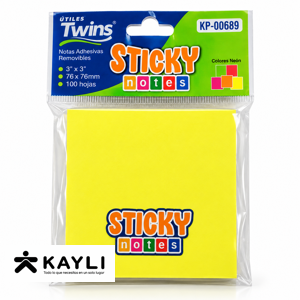 NOTAS ADHESIVAS TWINS X100 AR-00689