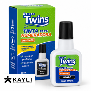 TINTA PARA NUMERADORA TWINS NEGRO AR-01430