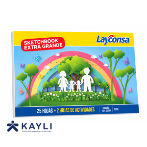SKETCHBOOK LAYCONSA EXTRA GRANDE DE CARTULINAS BLANCAS A-3