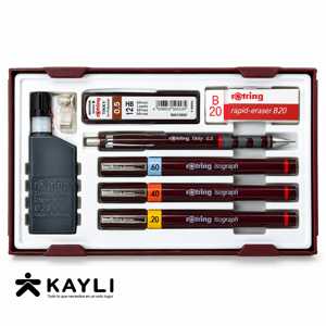 SET DE ESTILOGRAFOS ROTRING COLLEGESET 246