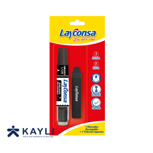 PLUMON  LAYCONSA RECARGABLE C/CARTUCHO NEGRO L-123R