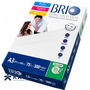 PAPEL BOND BRIO A-3 X75 GRAMOS