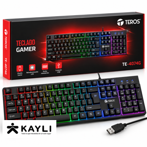 TECLADO TEROS GAMER TE-4074G