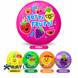 PELOTA VINIBALL RECREATIVAS TUTTIFRUTI #5 DIAM23CM/CIRC72CM/PESO 70GR