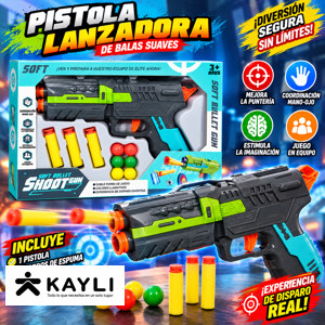 PISTOLA LANZA DARDOS EN CAJA 6886-2