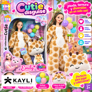 MUÑECA CON DISFRAZ DE ANIMALES QJ201