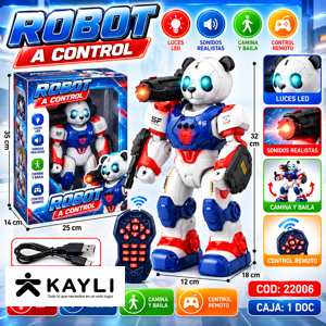 OSO ROBOT A CONTROL REMOTO 22006