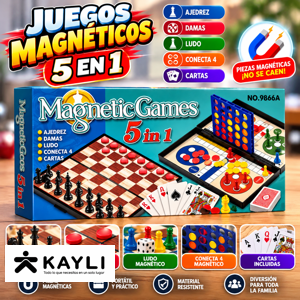 MAGNETIC GAMES 5EN1 9866A
