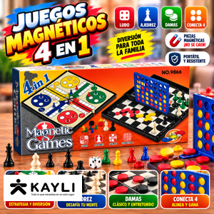 MAGNETIC GAMES 4EN1 9866