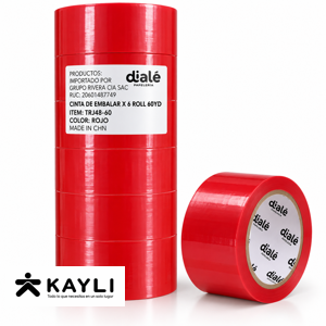CINTA DE EMBALAJE DIALE ROJO TRJ48-60 foto 2