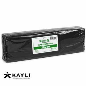 BOLSA DE BASURA NEGRA 20 X 30 foto 2