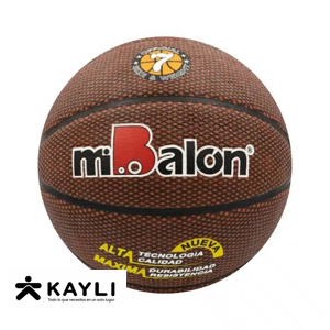 PELOTA MI BALON BASQUET #7 CUERO CELULAR foto 2