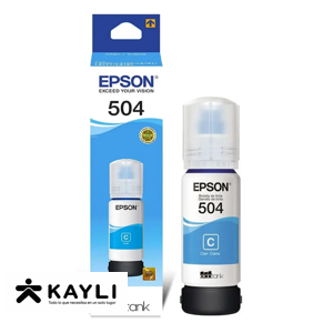 TINTA EPSON 504 CYAN AZUL X70ML foto 2