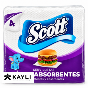 SERVILLETA SCOTT SUPER ABSORBENTES MORADO foto 2