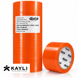 CINTA DE EMBALAJE DIALE NARANJA TNJ48-60 foto 2