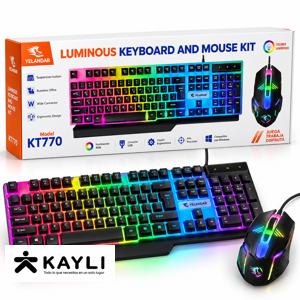 TECLADO CON MOUSE GAMER YANG KT770 foto 2