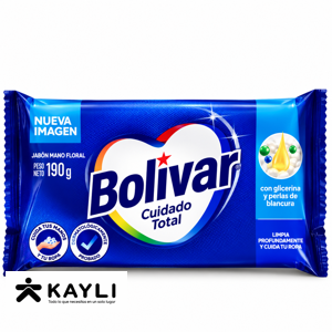 JABON BOLIVAR FLORAL EN BARRA X190 GR foto 2
