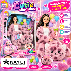 MUÑECA CON DISFRAZ DE ANIMALES QJ201 foto 3