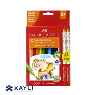 COLOR FABER CASTELL JUMBO X12
