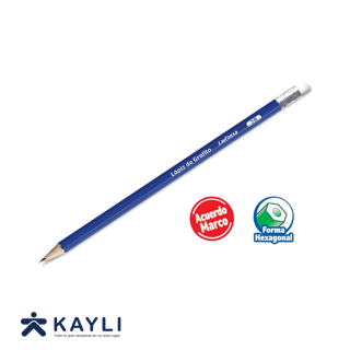 LAPIZ LAYCONSA HEXAGONAL AZUL 2B