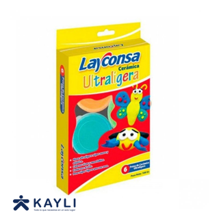 CERAMICA LAYCONSA ULTRALIGERA X 6 POTE