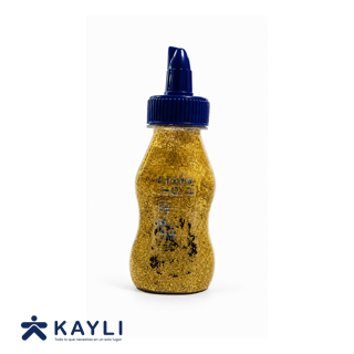 GOMA LAYCONSA GLITTER DORADO X 60ML.