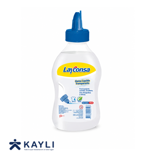 GOMA LAYCONSA LIQUIDA TRANSPARENTE X 240ML.