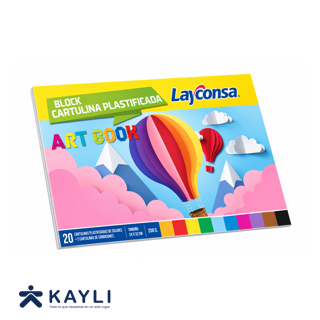 ART BOOK LAYCONSA CARTULINA PLASTIFICADA X 20 HOJAS