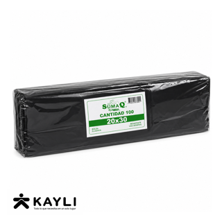 BOLSA DE BASURA NEGRA 20 X 30