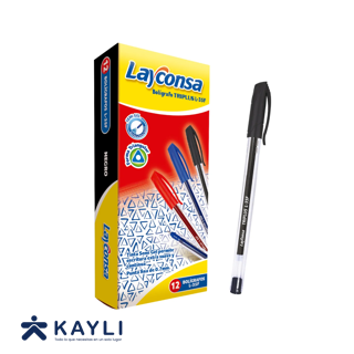 LAPICERO LAYCONSA TRIPLUS L-35F NEGRO CAJA X 12UND