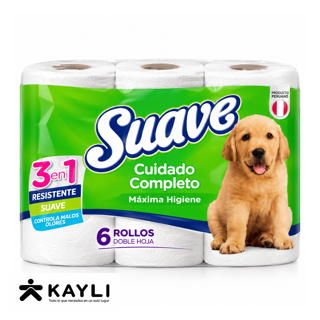 PAPEL HIGIENICO SUAVE VERDE X6