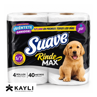 PAPEL HIGIENICO SUAVE NEGRO X4