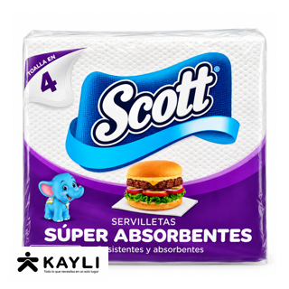 SERVILLETA SCOTT SUPER ABSORBENTES MORADO