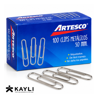 CLIPS METALICOS ARTESCO X50MM AR16305002