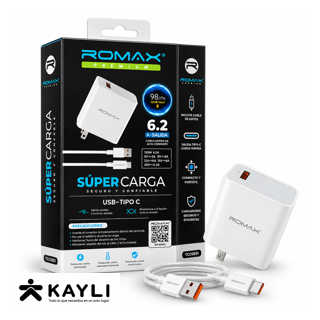 CARGADOR ROMAX TIPO C MAX TCC0551