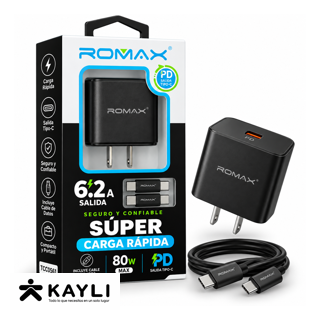 CARGADOR ROMAX SUPER CARGA RAPIDA TCC0561