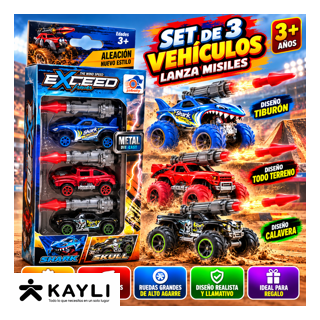 CARRO DE METAL X3 MINI 779-82C