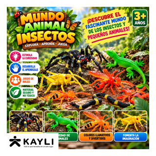 BOLSA DE INSECTOS CON CULEBRA 6305