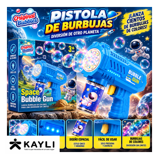 PISTOLA BURBUJERA ROSADA P81278-2