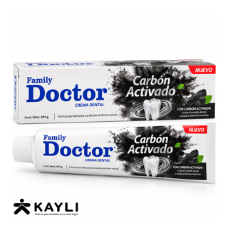 CREMA DENTAL FAMILY DOCTOR CARBON ACTIVADO X204 GR