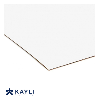 CARTON MICROCORRUGADO BLANCO/BLANCO 70X100
