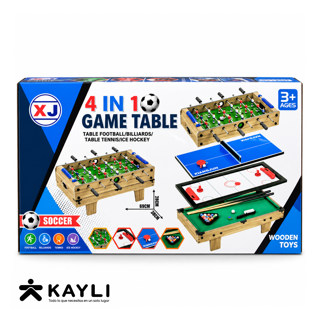 SOCCER DE MADERA 4EN1 XJ6603