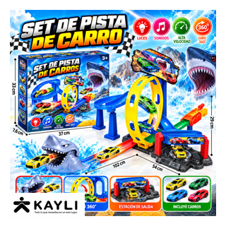 PISTA TIBURON CON CARROS 8207